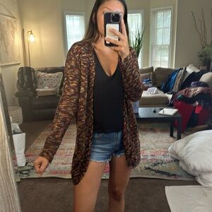 St. John’s Bay Women’s Open Cardigan | Super Soft | Size Medium | Multi Colored